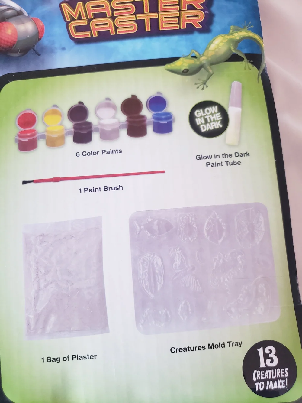 Cast and Paint Glow Creatures Kids Craft Kit